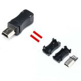 5 Pin Mini Usb Plastik Kapaklı Konnektör