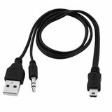 5 Pin ses bombası şarz kablosu mini usb aux ses bombası kablosu