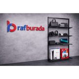 5 Raflı Duvara Monte Tel Pano Rafı - Tel Pano Stand, Duvar Askılığı