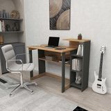 5 Raflı Kitaplıklı Çalışma Masası (Çam - Antrasit) - belirtilmemiş