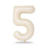 5 Rakam Krem Folyo Balon 34 İnç 76-82 Cm