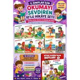 5 Renk Yayınları 2 .Sınıf Öğrencileri İçin Zevkle Okuyacağı 10 lu Hikaye Seti - 4 (Kitap Okuma Not Defteri Hediyeli)