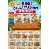 5 Renk Yayınları 4.Sınıf Çıtır Çıtır Türkçe + Fen Bilimleri + Sosyal Bilgiler + Mor Dinozor Kıvılcım Hikaye Seti
