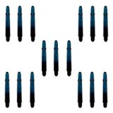 5 Set (15 Adet) 41mm Mavi-Siyah, Polikarbon-PC Şeffaf Dart Shaft-Şaft