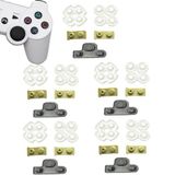 5 Sets Silicone Conductive Rubber Pads Replacement for Playstation 3 PS3 Controller Parts for dualshock 3 L1 R1 L2 R2 Adhesive Button Changing Keypad Repair Replacement Part Tool Kit(PS3)