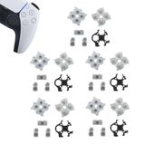 5 Sets Silicone Conductive Rubber Pads Replacement for Playstation 5 PS5 Controller Parts for BDM-020 DualSense 5 L1 R1 L2 R2 Adhesive Button Changing Keypad Repair Replacement Part Tool Kit(2.0)