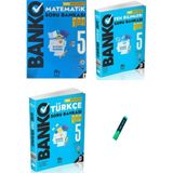 5. Sınıf Banko Serisi Matematik Türkçe ve Fen 3lü Set Soru Bankası