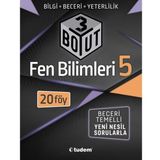 5. Sınıf Fen Bilimleri 3 Boyut Yeni Nesil Sorularla-Tudem Yayınları