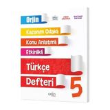 5. Sınıf Kazanım Odaklı - Konu Anlatımlı - Etkinlikli Türkçe Defteri
