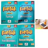 5.SINIF KONTAK TÜRKÇE-MATEMATİK-FEN-SOSYAL KONU TAKİP DENEMELERİ SET 4 KİTAP YENİ MÜFREDAT 2025 PRİZ TUTUCU HEDİYE