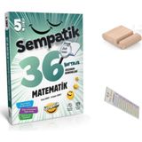 5. Sınıf Sempatik Matematik 36 Haftalık Kazanım Denemeleri 2025-2026 + Telefon Tutucu + Çözüm Ayracı - Video Çözümlü