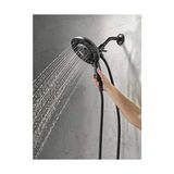 5-Spray IN2ITION Çift Duş Başlığı, El Spreyi, H2OKINETIC Mat Siyah Duş Başlığı, Hortum, Duş Başlıkları, El Duş Başlıkları, Manyetik Yerleştirme, Mat Siyah 58480-BL25-PK