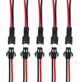 5 Takım 2 Pin Kablolu Konnektör LED Elektrik Bağlantı Soket Fiş