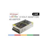 5 Volt 40 Amper Kalın Metal Kasa Adaptör TABELA KAYAN YAZI P10 Trafo 5V 40A