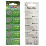 5 x CR2025 lityum düğme pil, 3 V pil, sızdırmaz, cıva içermez, uzun ömürlü – küç