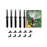 5 X Hunter Çim Sulama Sprey Fıskiye Kısa Gövde 7cm Psu-02 17-a 5,2 M Yarıçap Ve Ek Parçaları
