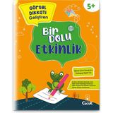 5+ Yaş "Görsel Dikkati Geliştiren Bir Dolu Etkinlik" Eğlenceli, Eğitici Okul Öncesi Etkinlik Kitabı