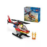 5 Yaş Ve Üzeri Çocuklar İçin 85 Parça Pilot Minifigürü İle İtfaiye Helikopteri Seti