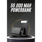 50.000 Mah Led Dijital Göstergeli Usb Çıkışı Powerbank