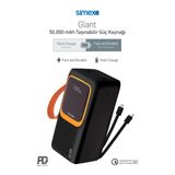 50.000 Mah Prime Dijital Göstergeli Fener Hızlı Şarj Çoklu Kablo Powerbank,Taşınabilir Şarj Cihazı