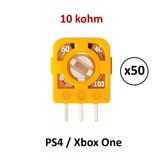50 Adet 10K Ps4 Xbox One Mikro Direnç Potans Micro Switch Turuncu