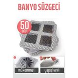 50 Adet 10x10 cm Banyo Gider Süzgeci ve Sineklik Tamir Kiti - Yapışkanlı Filtre