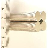 50 Adet 10x1,5 mm Yuvarlak Güçlü Neodyum Mıknatıs(Çap 10mm Kalınlık 1,5mm)