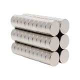 50 Adet 10x5 Yuvarlak Neodyum Mıknatıs Magnet Çap: 1 Cm - Kalınlık 5 Mm