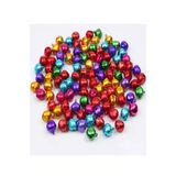 50 Adet 12Mm Karisik Renk Kulplu Zil,Can,Cingirak,Metal Amigurumi Zili,Taki Aksesuar Yapimi