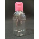 50 Adet 50 ML Boş Plastik Şişe YM23 Pembe Kapak