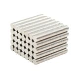 50 Adet 8x1mm Yuvarlak Neodyum Mıknatıs Magnet, Buzdolabı Magneti Mıknatısı