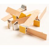 50 Adet Ahşap Mum Fitili ve Yapışkanlı Sehpa, 15X75X0,5 Mm, Şık ve Kullanışlı - Seçenek 1