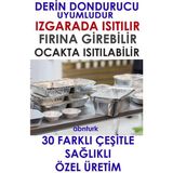 50 Adet Alüminyum Folyo Yemek Kabı 350-500GR Hacim Kap-Kase Yüksek Soğuk+Isıya Dayanan Fırına Uygun