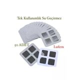 50 Adet Banyo Gider Süzgeci Sineklik Tamir Kiti Kıl Tüy Kapatıcı Pislik Tutucu Kendinden Yapışkanlı