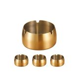 50 Adet Çelik Gold 8cm Kafe Restaurant Lokanta Yuvarlak Kül Tablası Küllük mt173