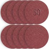 50 Adet Cırt Zımpara Matkap Spiral 115 mm Daire Zımpara Ahşap Metal Zımparası (120 kum)