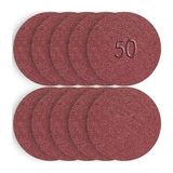 50 Adet Cırt Zımpara Matkap Spiral 115 mm Daire Zımpara Ahşap Metal Zımparası (80 kum)