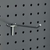50 Adet Gri Delikli Panel Kancası, 20 Cm, 2.5 Cm, Dayanıklı ve Kullanışlı Aksesuar - Altın - Gri - Seçenek 1