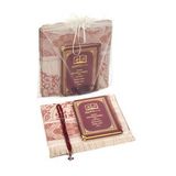 50 ADET - İsim Baskılı Ciltli Yasin Kitabı - Seccade - Kristal Tesbih Set - Mevlit Hediyesi