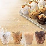 50 adet Kağıt Muffin Kek Kapsülü ince Tulip Kapsül Cupcake Kalıbı