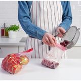 50 Adet Kilitli Buzdolabı Poşeti Ikea Kilitlenebilir Poşet (25 Adet 2,5 Litre + 25 Adet 1,2 Litre) Desenli Kilitli Torba
