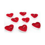 50 Adet Kirmizi Kalp Seklinde Kucuk Kalpli Tealight Mumlar
