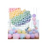 50 Adet Makaron Balon Karışık Renk Soft Pastel Renk