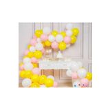 50 Adet Metalik Balon (Sarı, Beyaz, Pembe)+Balon Zinciri Hediye