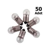 50 Adet, Mini Ampül, Deney Setleri Için, 2,5 V, Sarı Ampul, Lamba