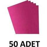 50 Adet Pembe Aynalı Fon Kartonu 50X70 cm Metalik Fon Kartonu