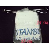 50 Adet Tül Kese 15X24Cm Organze Kese 30 x 50 Havlu İçin (Havlu Dah cok-renkli