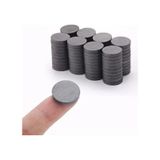 50 Adet, Yuvarlak Mıknatıs, Çok Amaçlı, Süsleme Mıknatısı, 14x3mm Ferrit Magnet