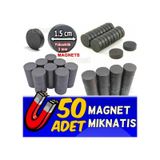 50 Adet Yuvarlak Mıknatıs Çok Amaçlı Süsleme Mıknatısı