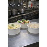 50 AdetBeyaz Karton Salata Kasesi Kapaklı 1300cc